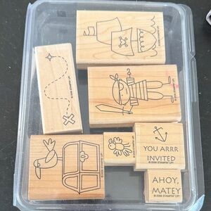 Vintage Pirate Rubber Stamps Little Boy Birthday Cards Gifts | Stampin’ Up 2006
